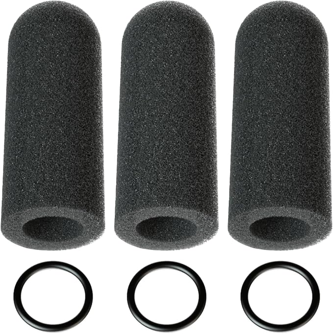 Pinkind Microphone Windscreen Replacement for David Clark M7A Mic Cover, M-4 / M-7 / H10 / H20 /DC PRO-X2 / PRO-2 / DC ONE-X ENC Headset, 3pack Noise Reducing Foam Cover