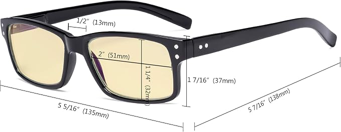 Eyekepper 5-pack Blue Light Blocking Glasses Yellow Tinted