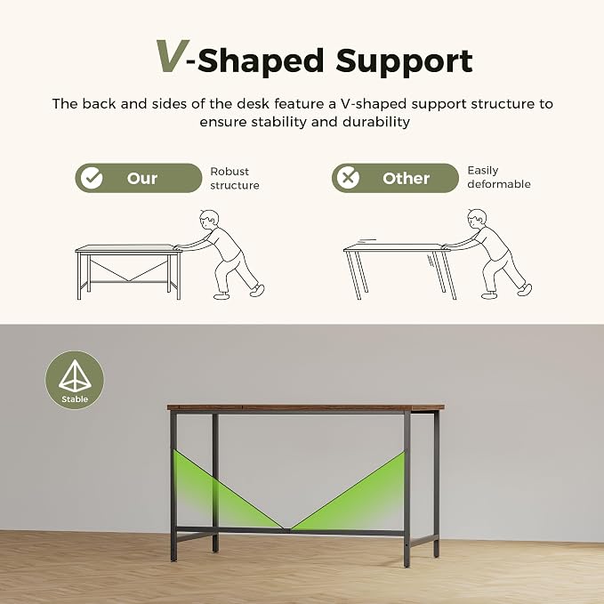 Mericonia 32 inch Computer Desk, Gaming Desk for Small Spaces, Modern Simple Style Table for Home Office, Study Student Writing Table
