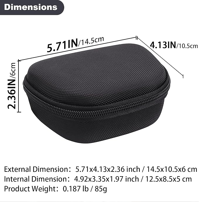 Aenllosi Hard Case Replacement for Logitech HD Pro Webcam fits C920/ C930e/C922 (Black)