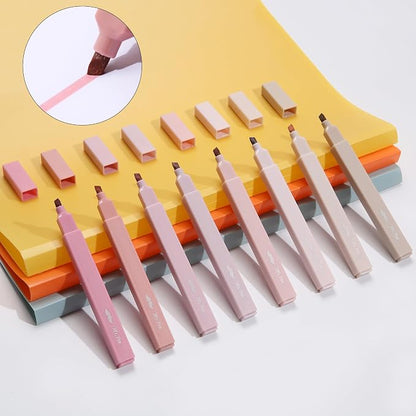 Mr. Pen- Aesthetic Highlighters No Bleed, 8 Pack, Pastel Colors, Chisel Tip | Cute Highlighters Assorted Colors for Journaling, Highlighting, Underlining, Fast Dry, Back to School Supplies