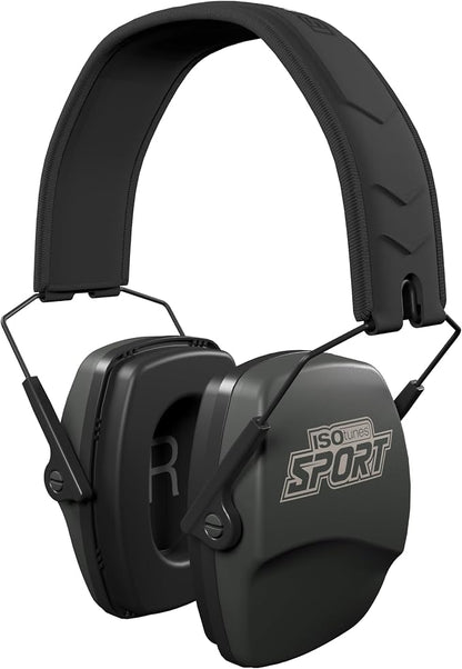 ISOtunes DEFY Slim Passive Earmuffs: Noise Isolating Over-Ear Hearing Protection with Foam Cushions, and Adjustable Headband