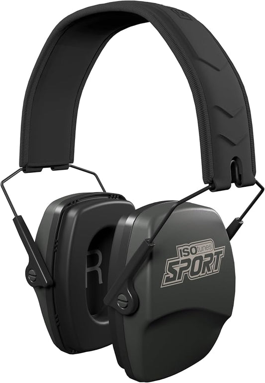 ISOtunes DEFY Slim Passive Earmuffs: Noise Isolating Over-Ear Hearing Protection with Foam Cushions, and Adjustable Headband