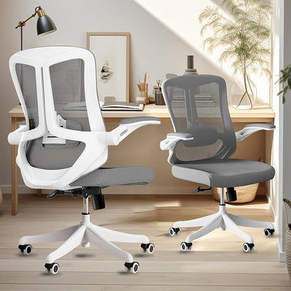 balmstar Ergonomic Office Chair Desk Chair - Mesh Computer Chair with 360° Swivel Wheels, Adjustable 90-130° Recline & Lumbar Support for Home Office, Supports up to 350lbs