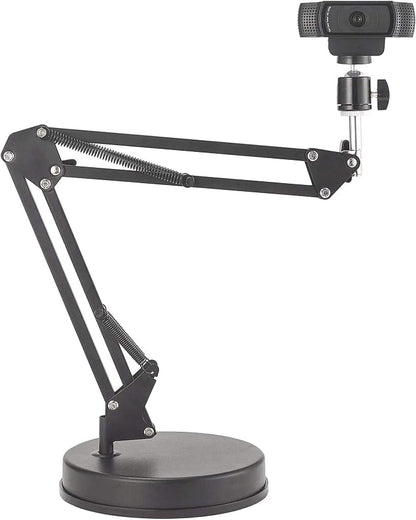 Webcam Stand,Camera Mount 22 Inch Suspension Boom Scissor Arm Stand,for Webcam C925e C922x C922 C930e C930 C920 C615,Hero 8/7/6/5,Ultra/Pro/Pro 2/Pro 3/Brio 4K,DSLR Camera