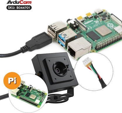 Arducam 8MP USB Camera Module with HDR, Autofocus Lightburn Camera, USB 2.0 Webcam with Multiple preset AI Resolutions for Raspberry Pi, Windows, Linux, Android, Mac OS