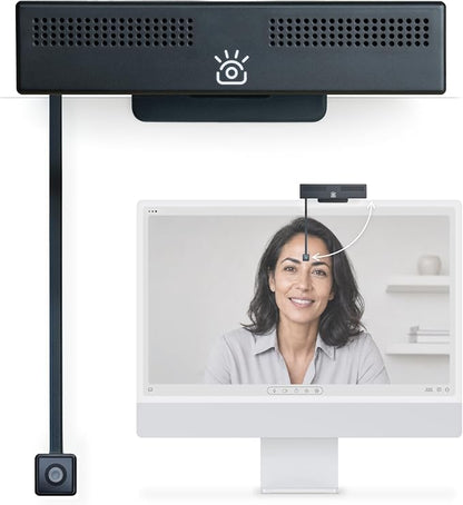 iContact Camera Pro 4K HD Webcam Charging | Eye Contact, Noise Cancelling Mic, Plug and Play USB, Zoom Certified, Works with Teams, Meet, Streaming