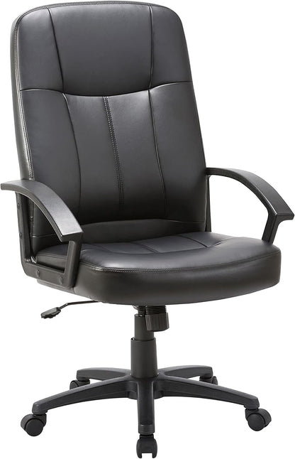 Lorell Chadwick Executive Leather Black High-Back Chair