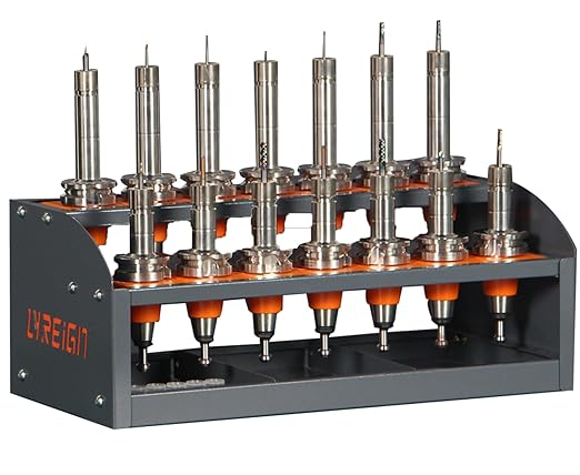 CAPTO Tool Cart CNC, CNC Tool Holder on Desktop Randomly Placed, CNC Tool Carts Small, CNC Tool Cabinet， Easy and Convenient CNC Tool Storage CNC Tools Cart(CAPTO All Series)