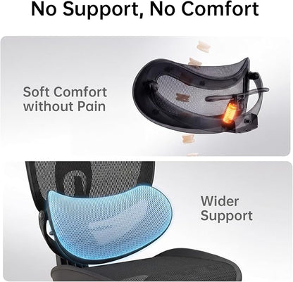 SIHOO Doro C300 Pro V2 Ergonomic Office Chair Without Footrest, Full-Body Adaptive Support, 8D Armrests & Breathable Mesh, Comfy High Back Computer Desk Chair for Long Hours, 135° Recline (Black)