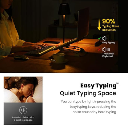 cimetech Wireless Keyboard Mouse Combo, Compact Full Size Wireless Keyboard and Mouse Set Less Noise Keys 2.4G Ultra-Thin Sleek Design for Windows, Computer, PC, Notebook, Laptop - Blue