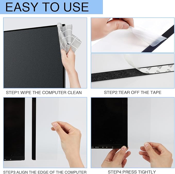 Office Desk Accessories 2pcs Multifunction Computer Monitor Memo Board - Transparent Computer Side Panel Memo Creative Monitor Side Panel Suitable for Office Home Desktop (Monitor Memo Board 6#)
