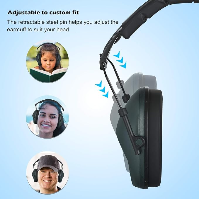 Ear Protection noise cancelling headphones For Adults, Children, Sensory Autism Hearing Protection Safety Earmuffs