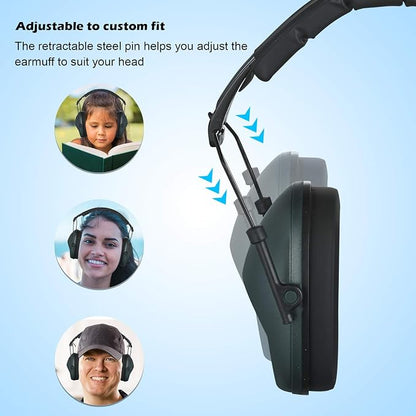 Ear Protection noise cancelling headphones For Adults, Children, Sensory Autism Hearing Protection Safety Earmuffs