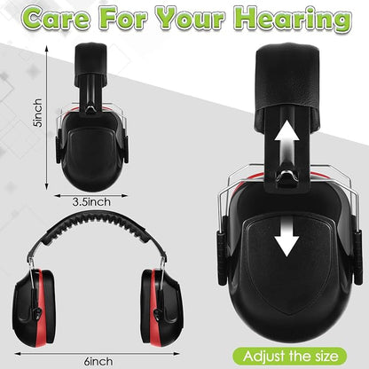 Yunsailing 4 Pcs Nrr 28db Noise Reduction Ear Protection Hearing Protection Muffs Foldable Headphones for Shooting