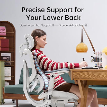 SIHOO Doro C300 Pro V2 Ergonomic Office Chair with Footrest & Full-Body Adaptive Support, 8D Armrests & Breathable Mesh, Comfy High Back Computer Desk Chair for Long Hours, 135° Recline, 2 Packs, GREY