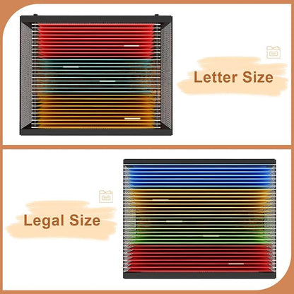 Tiaoheka Rolling File Cart, Mobile File Cabinet with Wheels Hanging Files, Hanging File Organizer Fit Letter/Legal Size Beside Under Desk for Office, Home（Patent Pending）