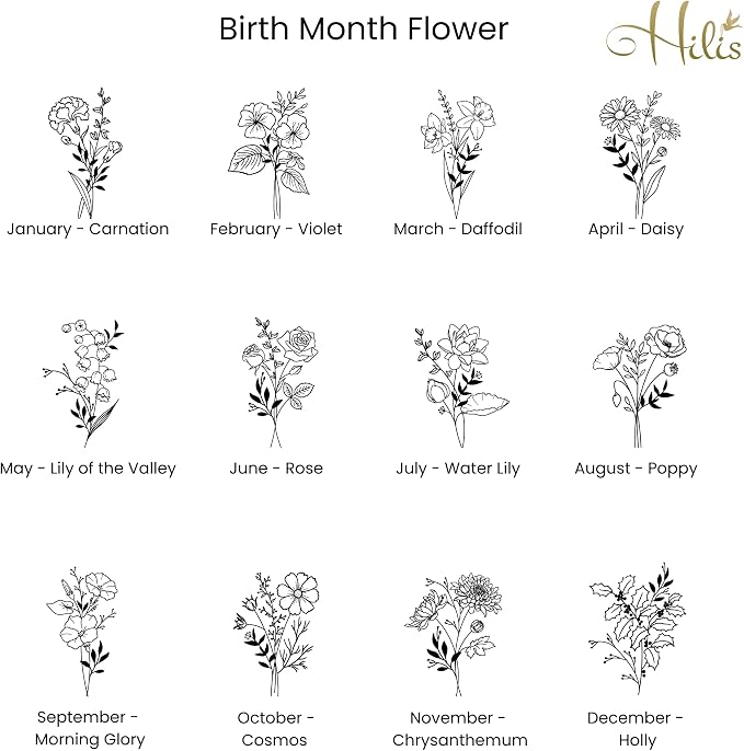 Hilis Personalized Gift Custom Mouse Pad, Personalized Birth Flower, Color and Name. Gaming Office Work Desk Mat, 4 Sizes Mousepad, Office Supplies & Desk Accessories