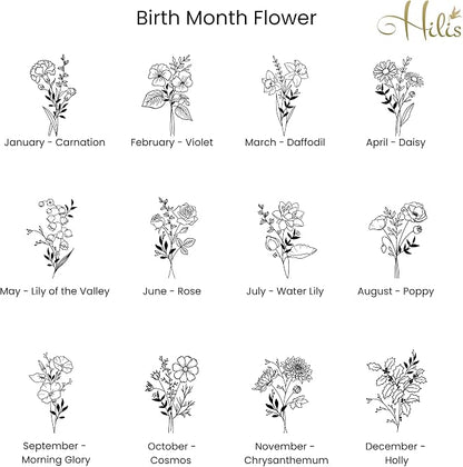 Hilis Personalized Gift Custom Mouse Pad, Personalized Birth Flower, Color and Name. Gaming Office Work Desk Mat, 4 Sizes Mousepad, Office Supplies & Desk Accessories