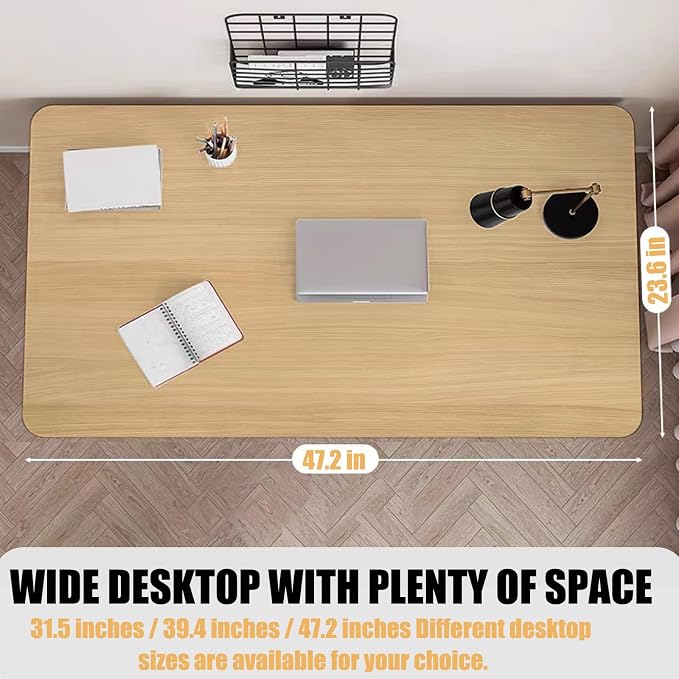 Modern Desk 31.5 Inch Computer Table Simple Style Office Writing Desk Industrial Office Table Natural