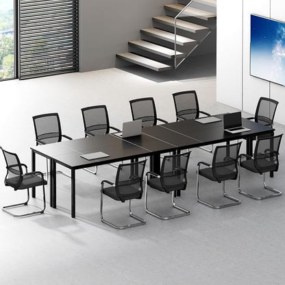 DlandHome 71 inches X-Large Computer Desk, Composite Wood Board, Decent and Steady Home Office Desk/Workstation/Table,Black,23.6Wide