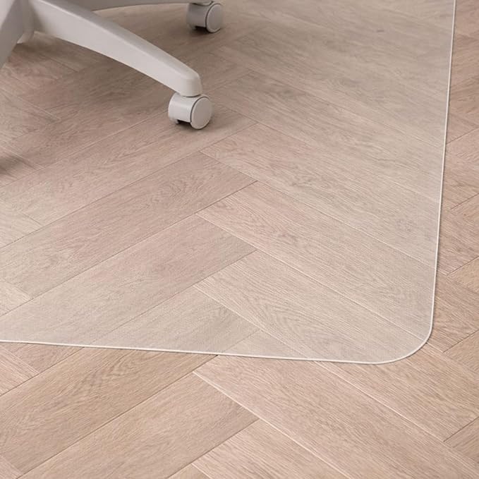Marvelux Office Chair Mat for Hardwood Floors 36" x 48", Clear PVC Hard Floor Protector Mat for Under Desks, Rectangular Vinyl Floor Mat for Computer Desks and Gaming Chairs