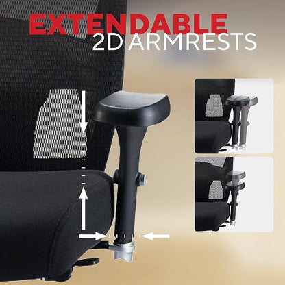 Staples 1680262 Driscott Mesh Big and Tall Chair Black