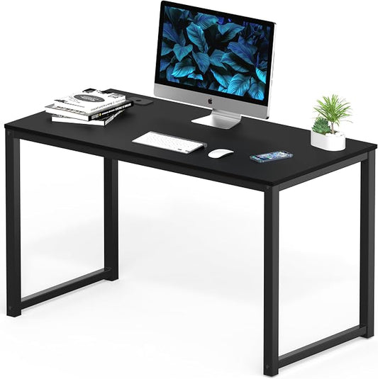 SHW 48-Inch Commercial-Grade Office Computer Desk, Black | Commercial-Grade