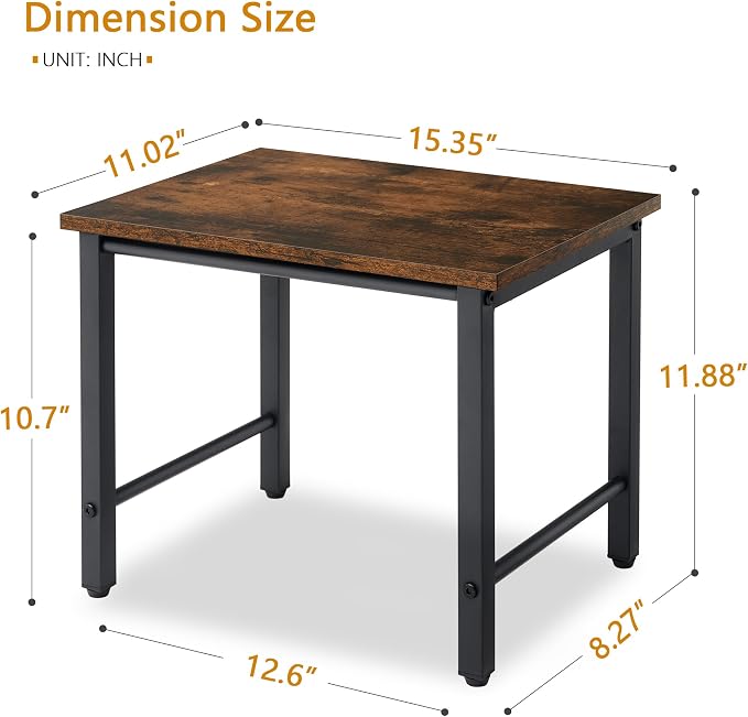 Gewudraw Printer Stand-Desktop Shelf Storage Organizer for Printers,Small End Table, Book Shelf and Wooden Desk Shelf for Home Office