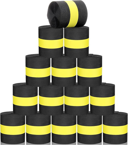 WILLBOND Carpet Cord Cover Cable Protector Floor Cover Cable Protector Management Only for Commercial Office Carpet(147.64 ft,Black and Yellow)