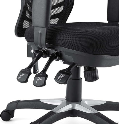 Modway EEI-757-BLK Articulate Ergonomic Mesh Office Chair in Black