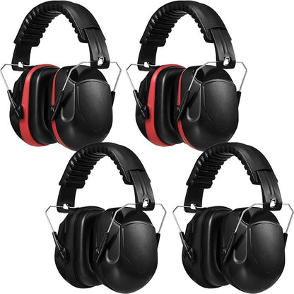 Yunsailing 4 Pcs Nrr 28db Noise Reduction Ear Protection Hearing Protection Muffs Foldable Headphones for Shooting