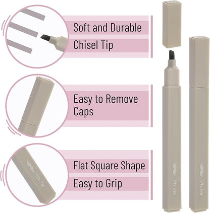 Mr. Pen- Aesthetic Highlighters No Bleed, 8 Pack, Neutral Colors | Chisel Tip, Cute Highlighters Assorted Colors for Journaling, Highlighting, Underlining, Fast Dry, Back to School Supplies