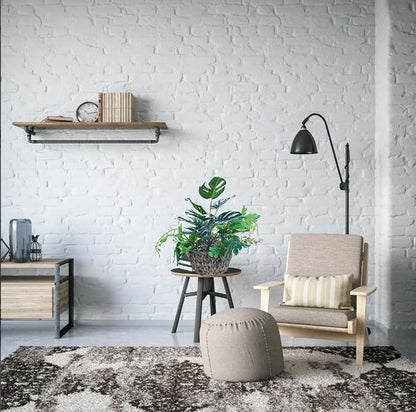 AlphaAcc 15.8" Artificial Monstera Plant in Rattan Woven Round Basket Planter Lifelike Fake Plants Decorative Artificial Plants Tropical Greenery for Kitchen Bathroom Bedroom Living Room Office Decor