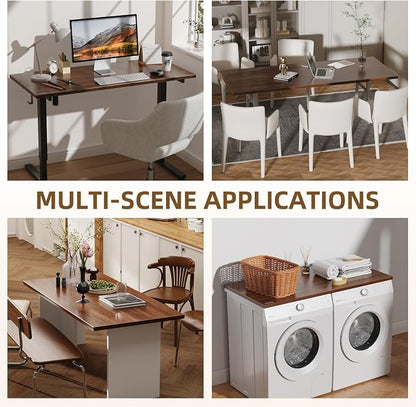 Universal Solid One-Piece Wood Table Top, 72"x36"x1" Workbench Top - Rectangular Particle Board for Standing Desk, Home Office Desk Countertop DlY, Washer Dryer, Coffee, Bar Tabletop