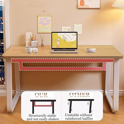 Modern Desk 55 Inch Computer Table Simple Style Office Writing Desk Industrial Office Table