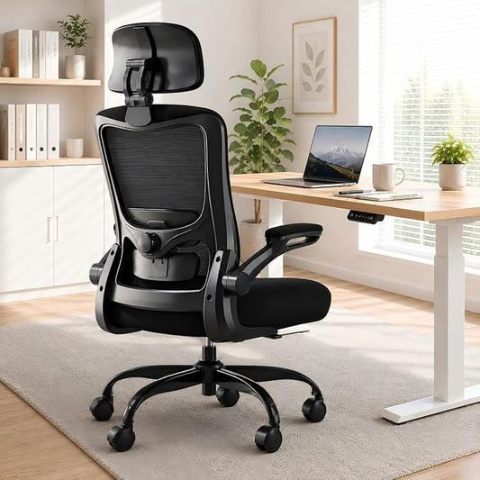 Ergonomic Office Chair for Long Hours, Full-Body Support, Relieve Neck & Back Pressure, 330LBS Capacity, Ideal for Home Office, Office & Study