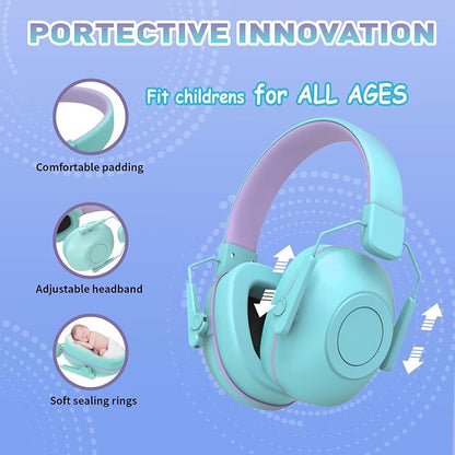 Qozybuds Noise Cancelling Headphones for Kids, SNR 29dB Safety Noise Reduction Ear Muffs for Event/Concert