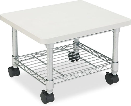 Safco 5206GR Underdesk Printer/Fax Stand One-Shelf 19w x 16d x 13-1/2h Gray