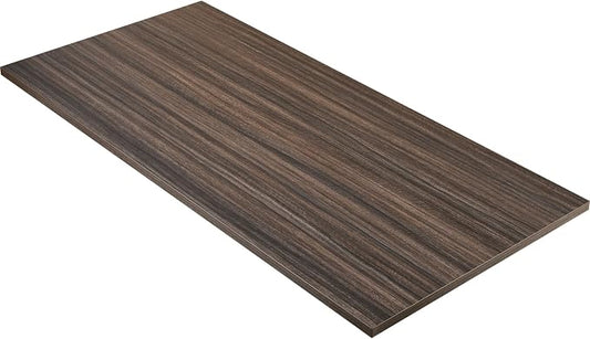 Kaboon Universal Tabletop 45.67"x23.62", Solid One-Piece Melamine Table Top, Double Desk L-Desk DIY, Home and Office,Eucalyptus/Dark Walnut
