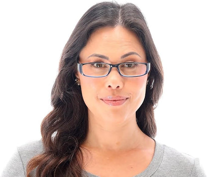 SAV Eyewear (Select-A-Vision) Victoria Klein Fashion Rectangular Reading Glasses 7021 Blue, 2.50