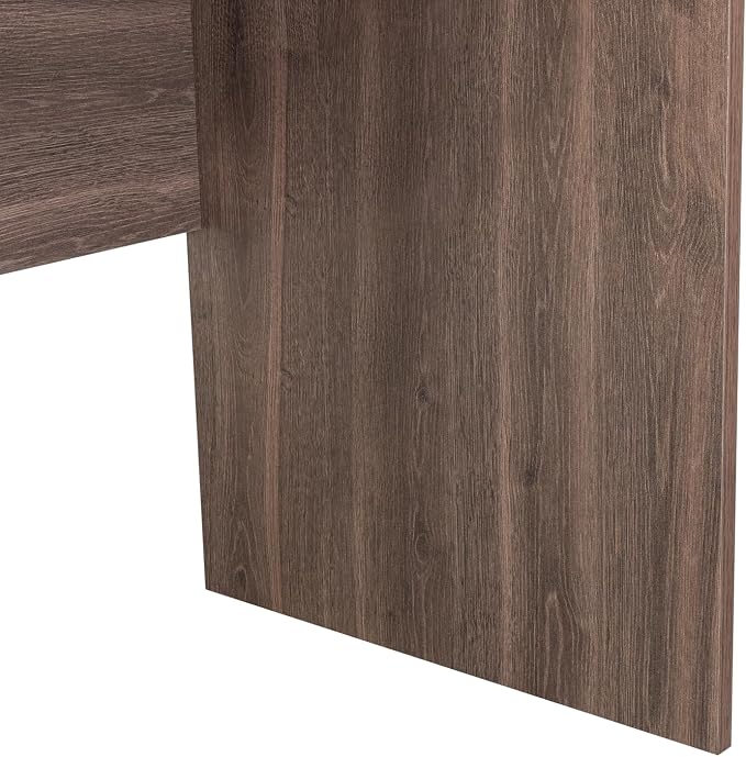 Tuhome Malibu 47" Modern Computer Desk, Minimalist Office Desk with Spacious Work Surface & Shelf, Engineered Wood Writing Desk for Home Office, Bedroom, Living Room