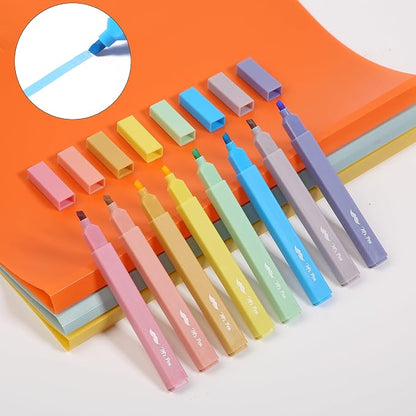 Mr. Pen- Aesthetic Highlighters No Bleed, 8 Pack, Assorted Colors | Chisel Tip, Cute Highlighters Assorted Colors for Journaling, Highlighting, Underlining, Fast Dry, Back to School Supplies
