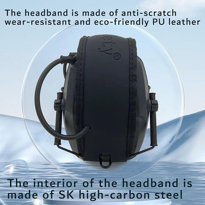 Electronic Ear Muffs - Gun Range Ear Protection, Retractable, Portable, Lightweight, Microphone Earplugs for Shooting Ear Protection