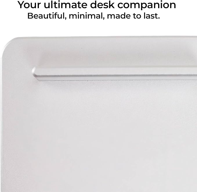 Unstoppable Tasks – 31 Blank Daily To-Do Cards with Aluminum Desk Card Holder, Minimalist Office Productivity To-Do Cards, Modern Desk Gift for Teams, Managers & Students (Silver)