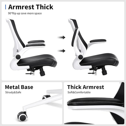 Misolant Drafting Chair, Tall Office Chair for Standing Desk, High Office Chair with Adjustable Lumbar Support and Footrest Ring, Standing Desk Chairs Adjustable Height
