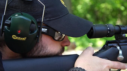 Caldwell E-MAX Electronic Hearing Protection with Low Profile, Adjustable, 23 NRR, For Range, Shooting, and Hunting