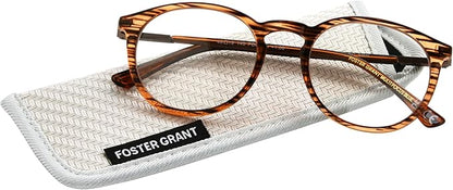 Foster Grant unisex-adult Mckay Multifocus Reading Glasses Round reading-glasses