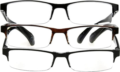 Foster Grant mens Pete Rectangular Reading Glasses