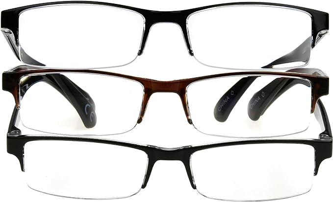 Foster Grant mens Pete Rectangular Reading Glasses